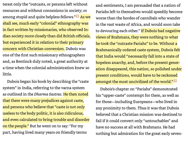 (Dirks, Nicholas B.. Castes of Mind Princeton University Press. Kindle Edition. )