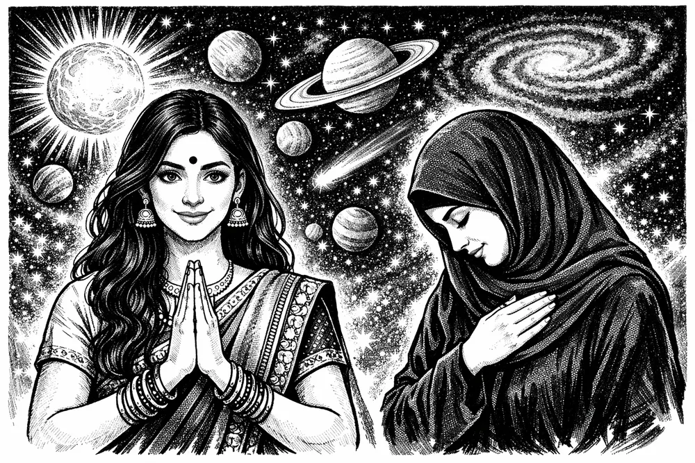 Namaste and Tathastu Vs As Salam and Inshallah