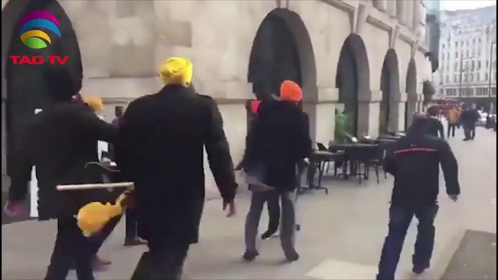 Pro-Khalistani Attack on British Indians outside Indian High Commission London, UK