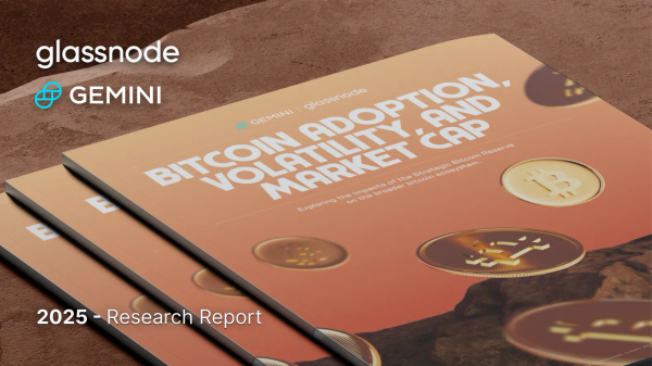 Gemini + Glassnode: Bitcoin Adoption, Volatility, and Market Cap