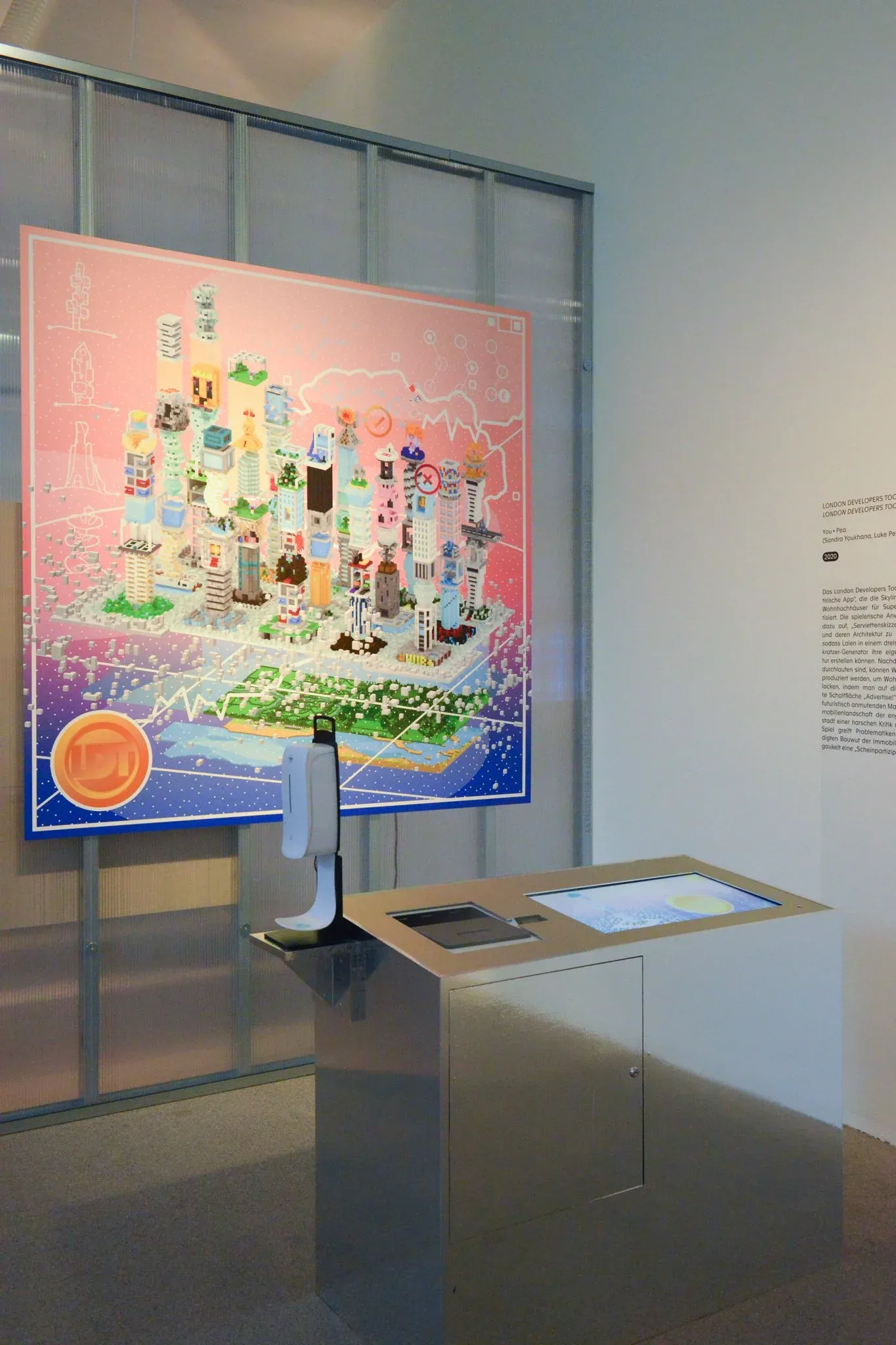 Installation view of You+Pea’s London Developers Toolkit