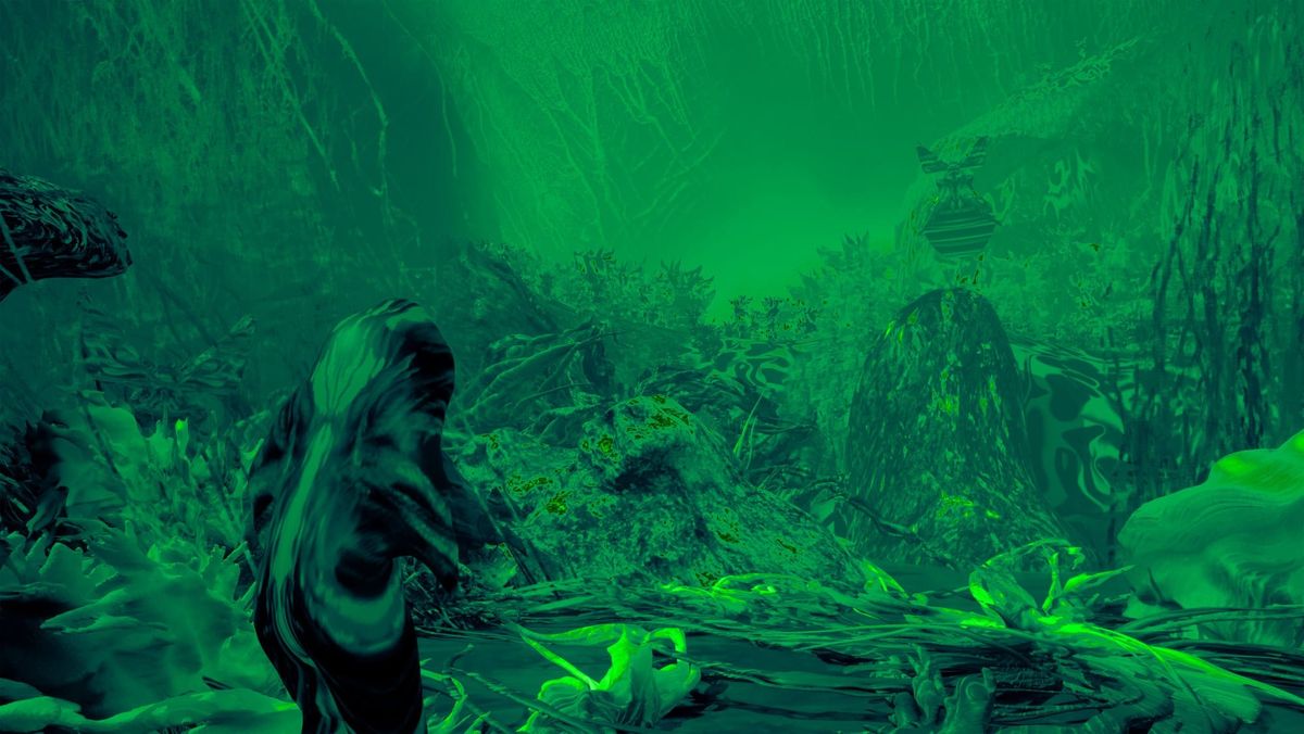 Hand-painted 3D landscape from Camoflux: Levels and Bosses (Igapo)