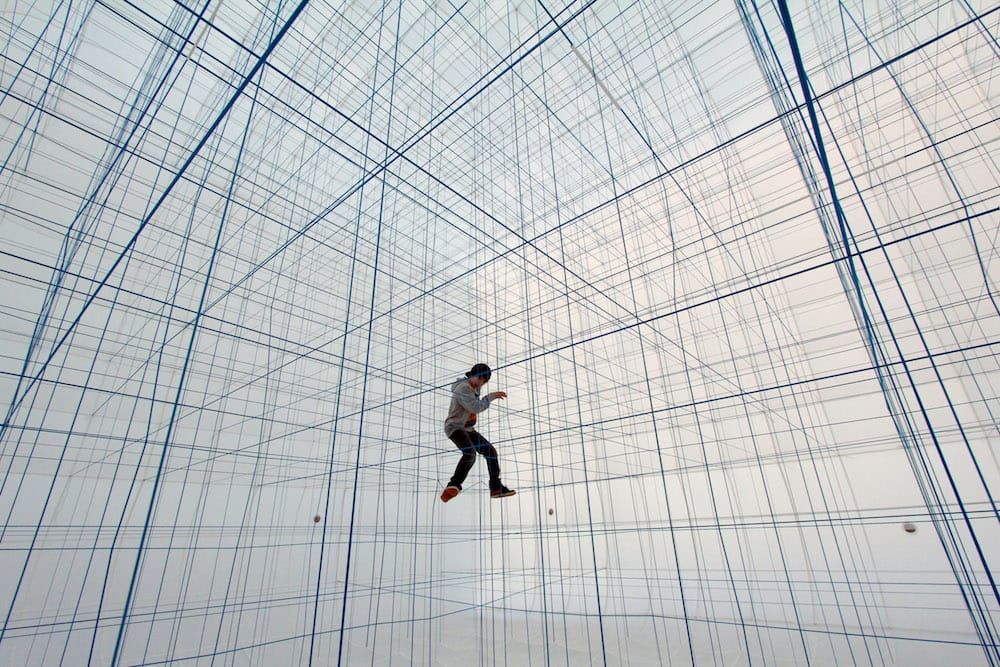 Austrian design collective builds play structure to take strings to new heights