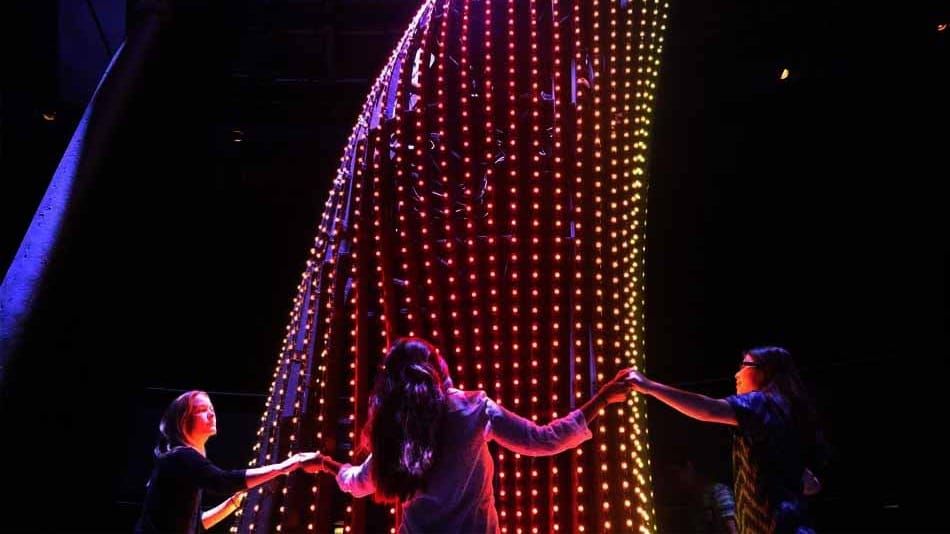 Bow before your new god, this interactive tree of lights