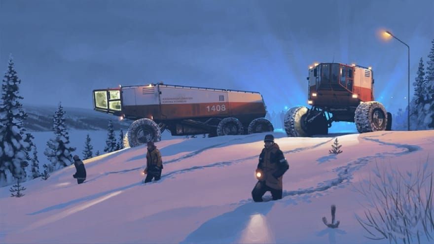 Simon Stålenhag’s latest paintings depict sci-fi as through a child’s eyes