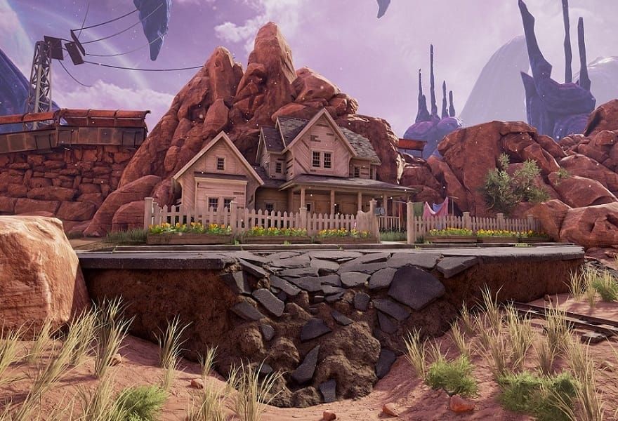 Obduction screenshot of house