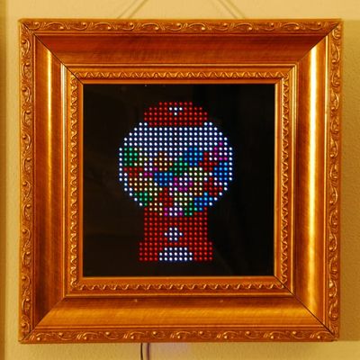 Finally, an interactive display to show off your pixel art.