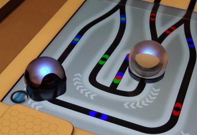 The tiny spheroid Ozobot wants to follow a line into your heart