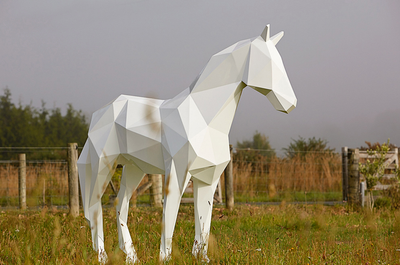 These low-poly animal sculptures are straight out of a PS1 game