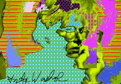 Cory Arcangel mines digital Warhol art from old floppy disks