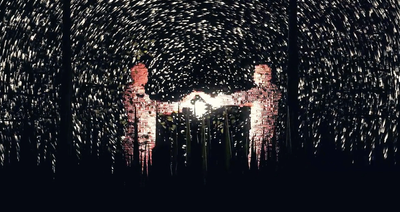 This Kinect installation turns normal human beings into freaky flower gods
