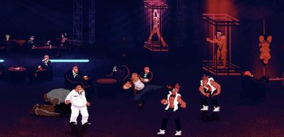 This 2D beat’em up has elevator-scene-in-Drive levels of violence