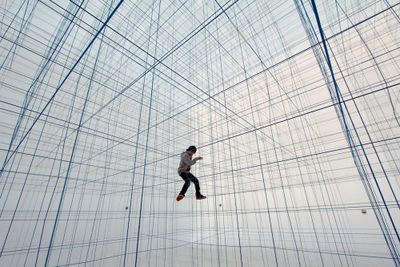 Austrian design collective builds play structure to take strings to new heights