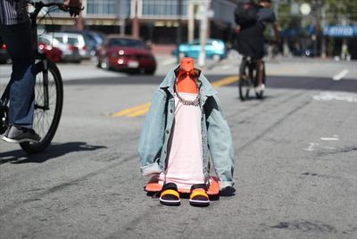 "Literal street style" takes street fashion very literally