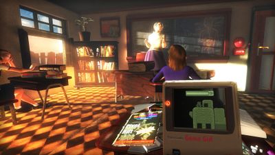 Pixel Rift is a virtual reality arcade game simulator, the most meta game ever