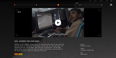 Interactive documentary offers snapshots of life in occupied territories