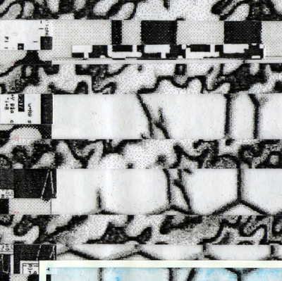 This glitch art recreates the hell of cubicle work