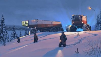 Simon Stålenhag’s latest paintings depict sci-fi as through a child’s eyes
