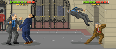 Paul Krugman delivers punches and ripostes in an arcade-style news game