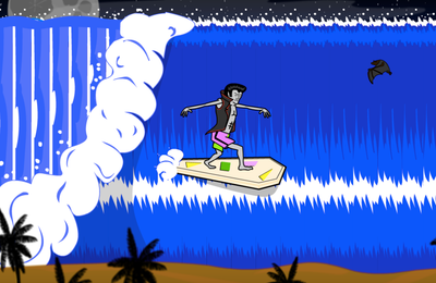 Before summer ends, Dracula wants to go to the beach