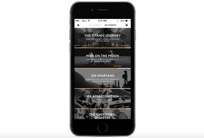 Timebound is a new app that will have you living out history in real time