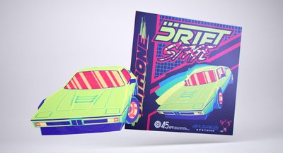 Drift Stage’s soundtrack is being pressed onto a car-shaped vinyl