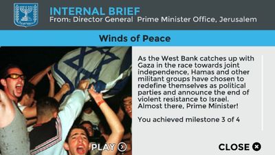 This videogame about the Israeli–Palestinian conflict makes peace uncomfortably achievable