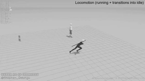 A frame from Stephen Ddungu’s movement development diary for the prequel project.