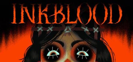 A vintage airbrush-style illustration of a dark carriage and a robed inquisitor beneath a title reading Inkblood