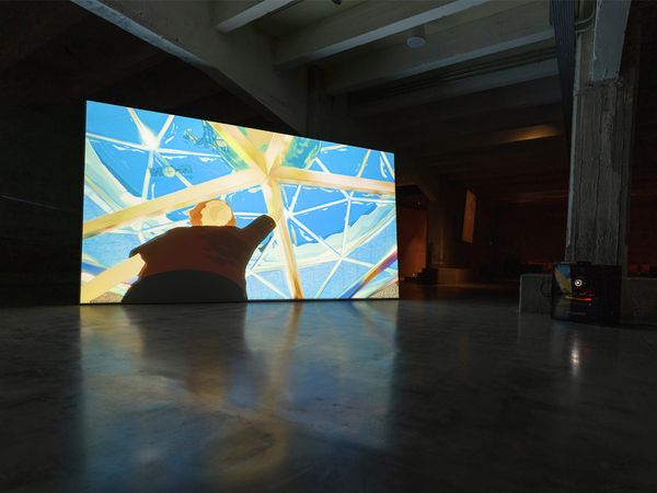 Installation view of Cezar Mocan, End of Signal, at SOLO Contemporary, Madrid