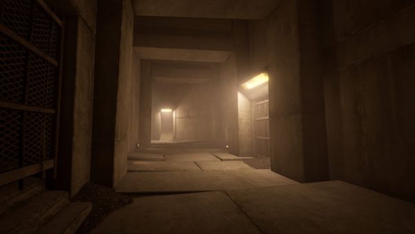 A first-person view of monumental concrete towers in VHOLUME