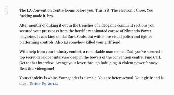 Relive E3 2014’s excess in this gross, caustic videogame