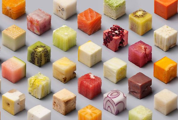 A pair of Dutch artists have created 8-bit food