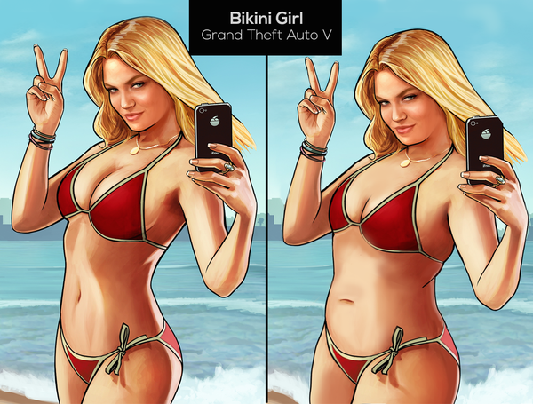 An eating disorder support group gives women in games more "realistic" body shapes