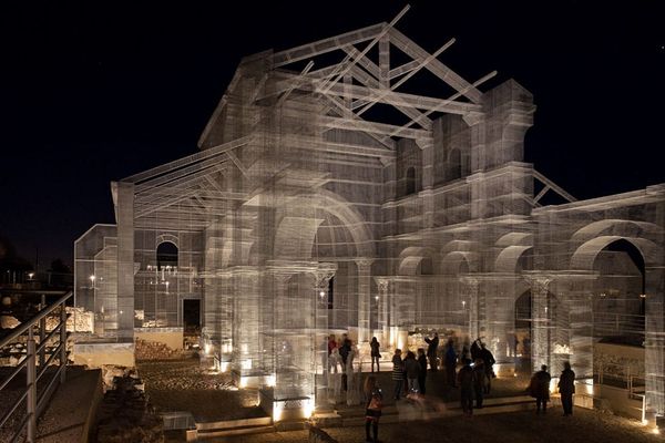 Wireframe church