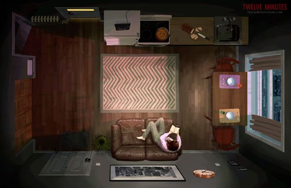 Inside the Kubrickian spaces of Twelve Minutes
