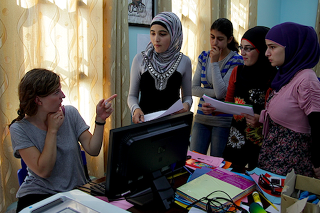 Inside the game-making workshop for Palestinian girls
