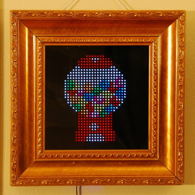 Finally, an interactive display to show off your pixel art.