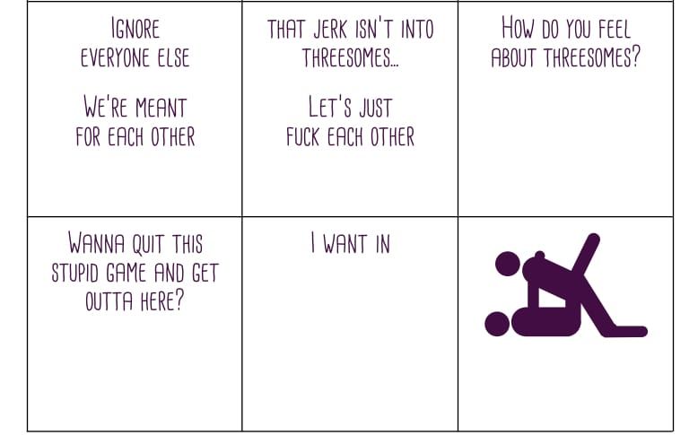 Like a real orgy, Clusterfuck is all about group politics