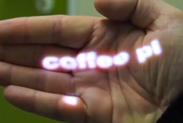Wearable projector lets you broadcast the awful things you text to people right on your body