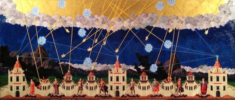 Space Invaders, Missile Command, and other classics painted in fresco