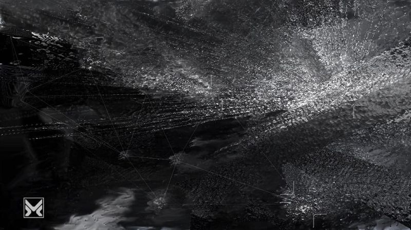 Swim through this glitching, noisy music visualizer