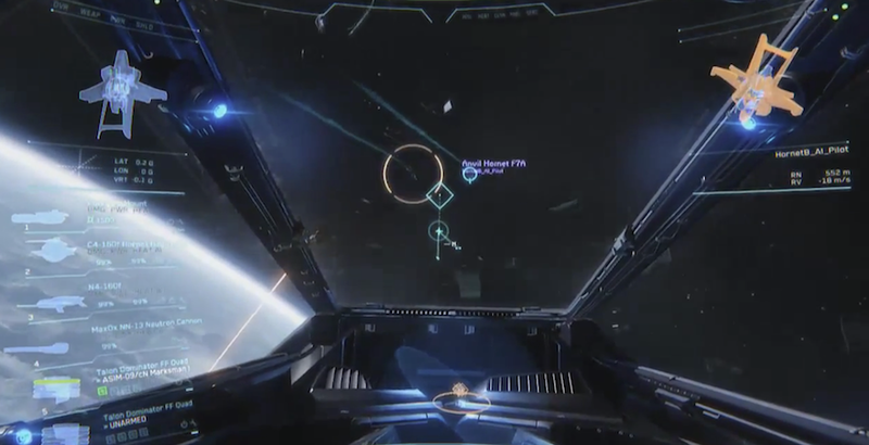 A room full of rowdy people getting hype for Star Citizen’s in-game footage