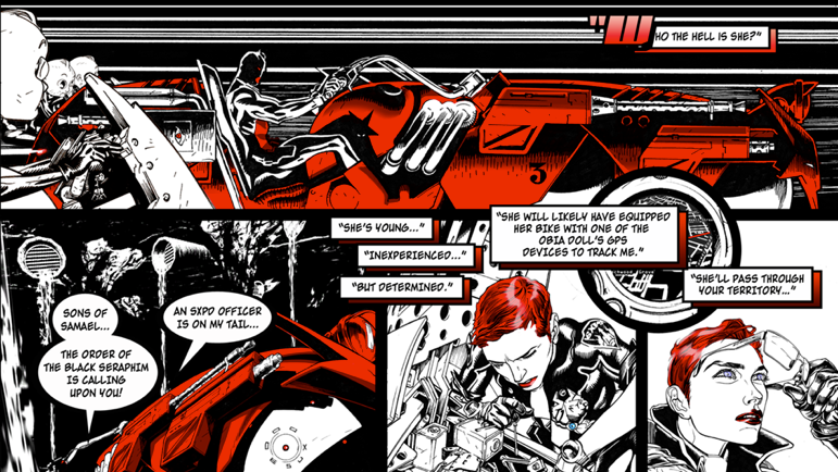 SXPD is part digital comic, part racing game, all very pretty
