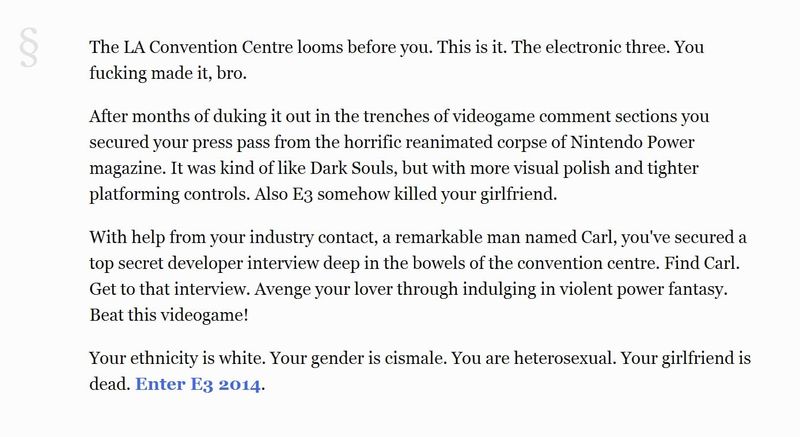 Relive E3 2014’s excess in this gross, caustic videogame