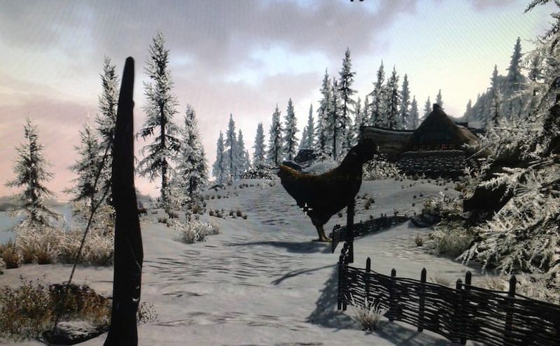 Today in Skyrim mods: This giant killer rooster means business