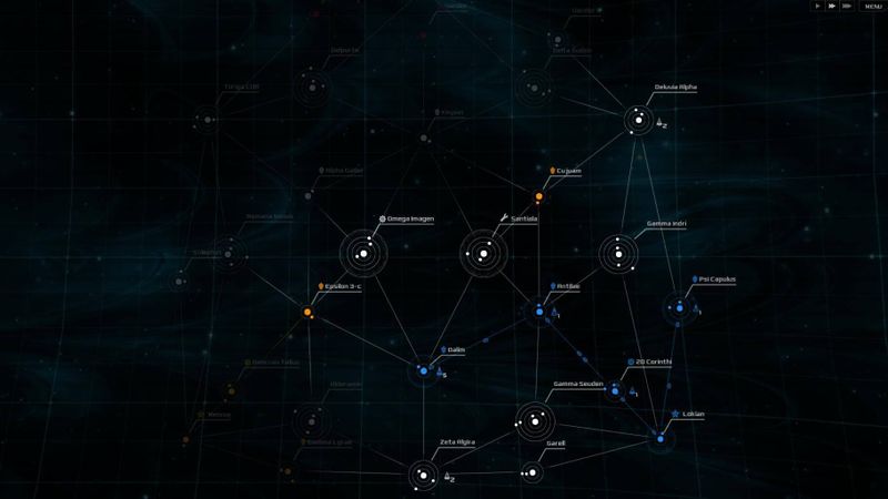 The strikingly minimalist Spacecom says only what it needs to