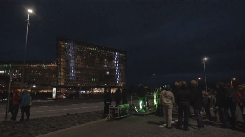 You could have played Pong on a giant Olafur Elíasson building