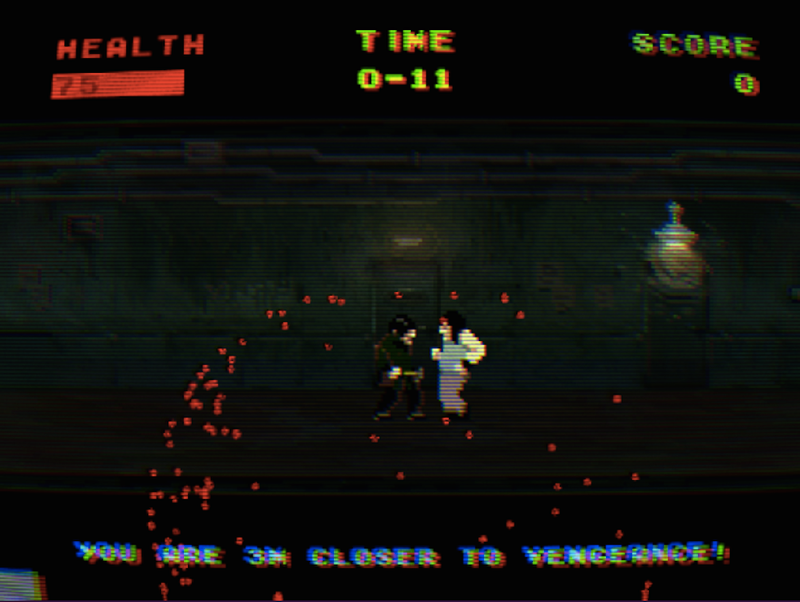 Oldboy’s legendary hallway scene, de-made as an NES game