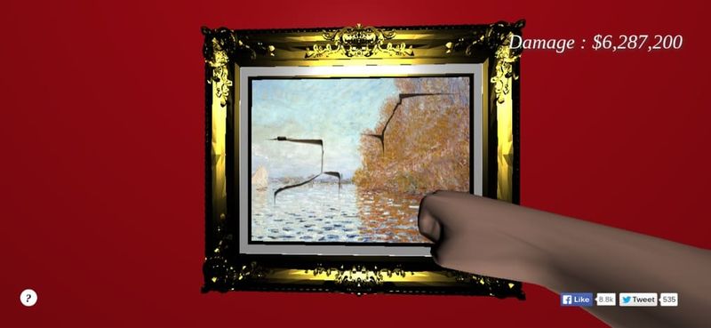 Punch a $10 million painting and get away with it